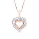 Picture of Diamond Heart Pendant Necklace