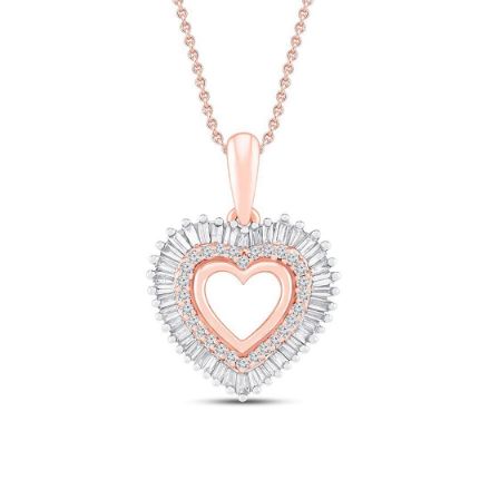 Picture of Diamond Heart Pendant Necklace